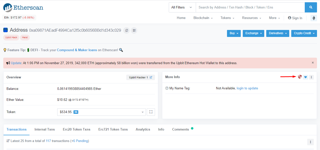 cbeck eth transfer on my etherscan
