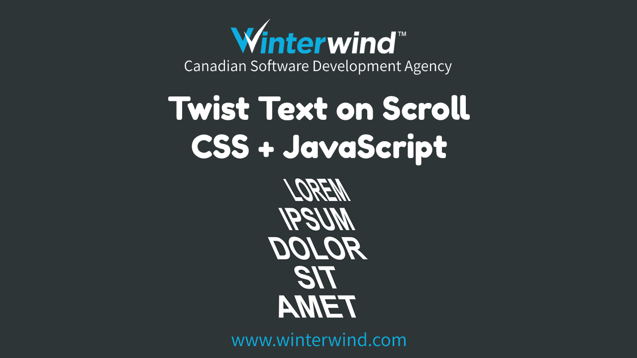 Twist Text on Scroll Thumbnail