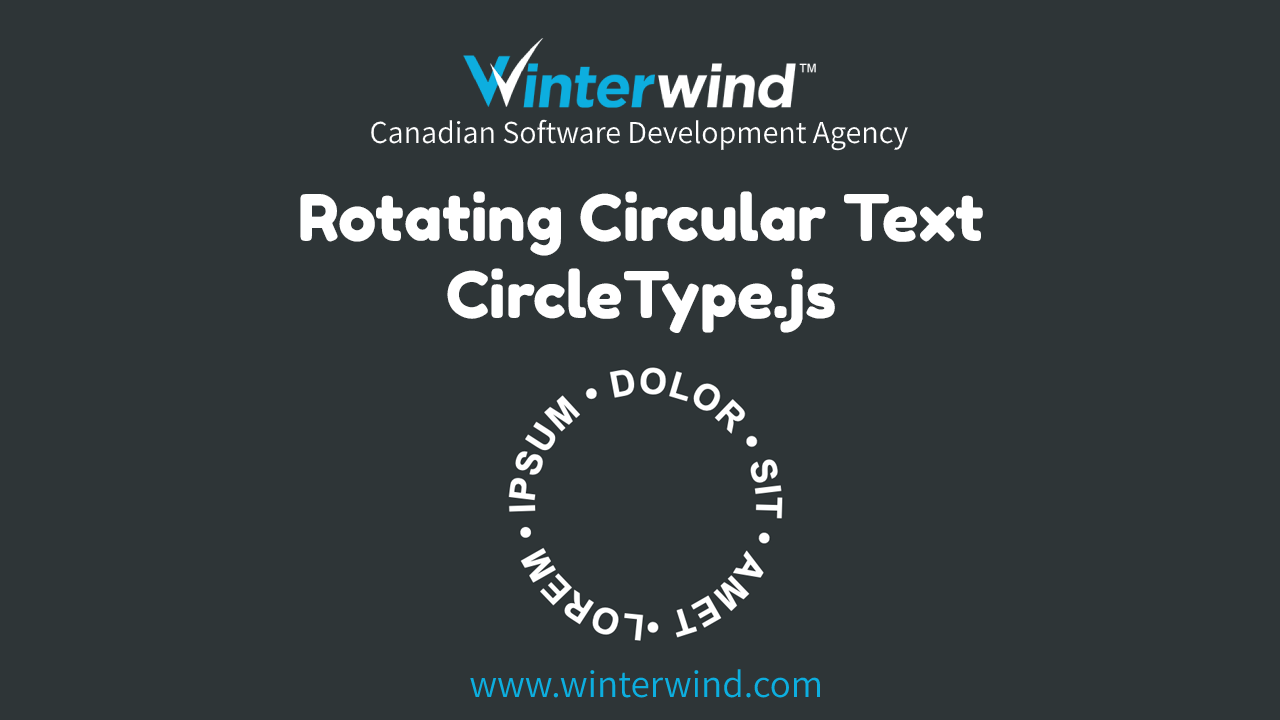 Rotating Circular Text Thumbnail