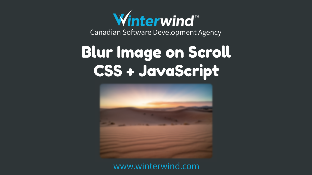 Blur Image on Scroll Thumbnail
