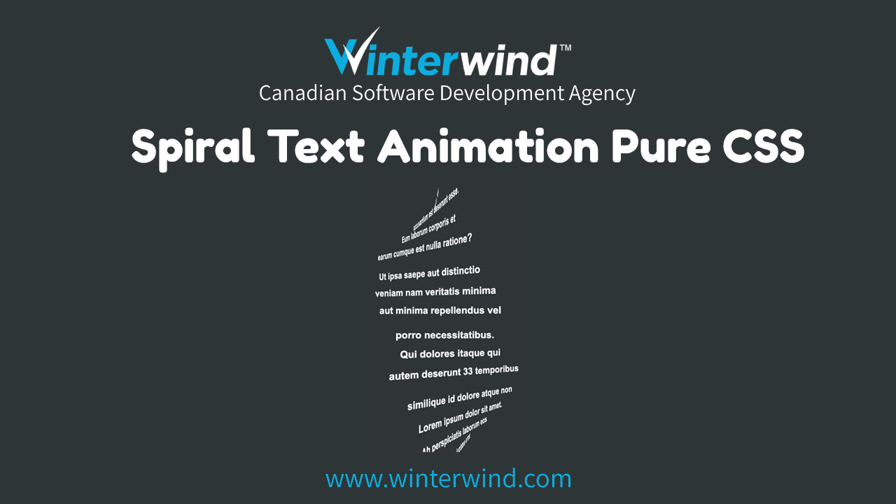 Spiral Text Animation Thumbnail