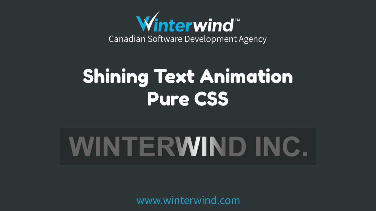 Shining Text Animation Thumbnail