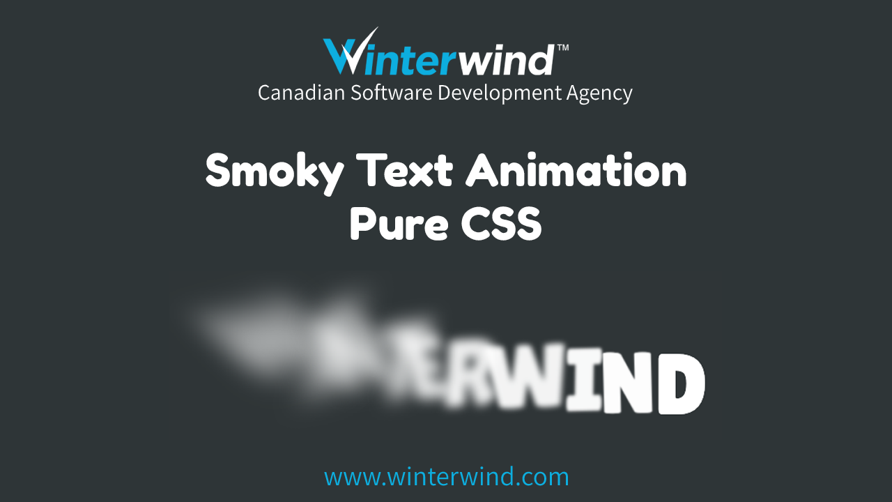 Smoky Text Animation Thumbnail