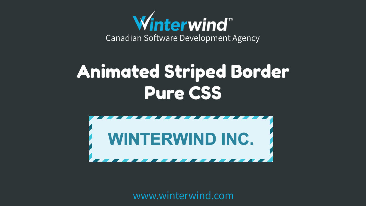 Animated Striped Border Thumbnail