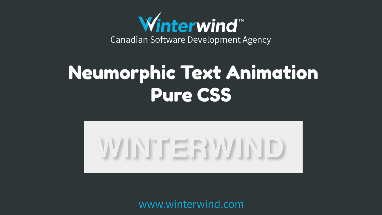 Neumorphic Text Animation Thumbnail
