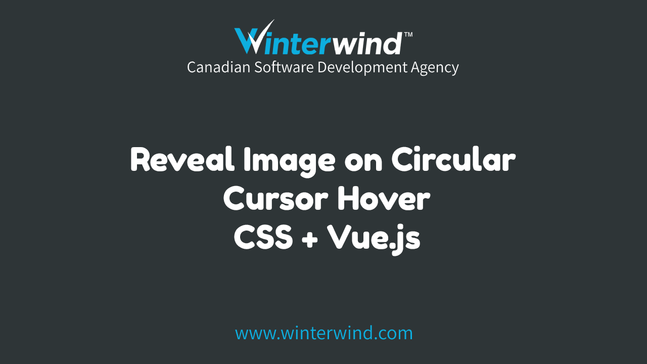 Reveal Image on Circular Cursor Hover Thumbnail